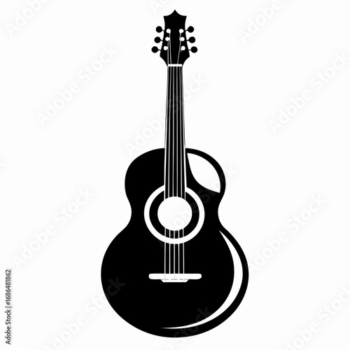 acoustic guitar vector illustration