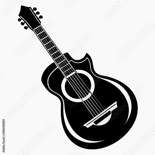 electric guitar isolated on white