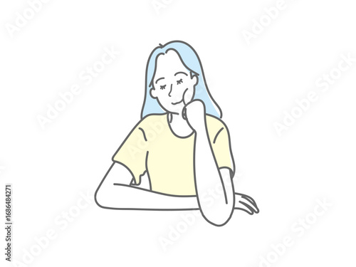 女性　イラスト
