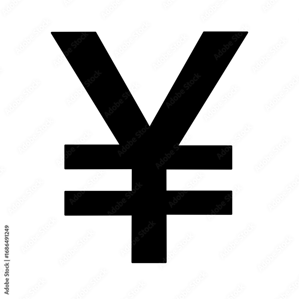 Fototapeta premium Yen Currency Symbol Icon Vector Illustration