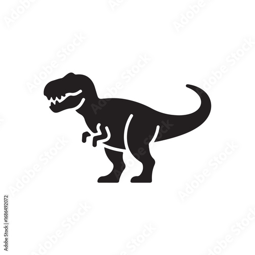 Silhouette of a Tyrannosaurus Rex dinosaur
