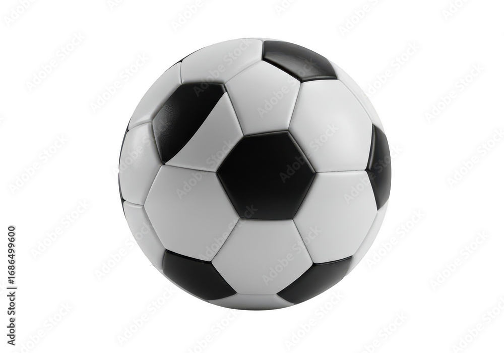 Fototapeta premium Soccer ball isolated on transparent background
