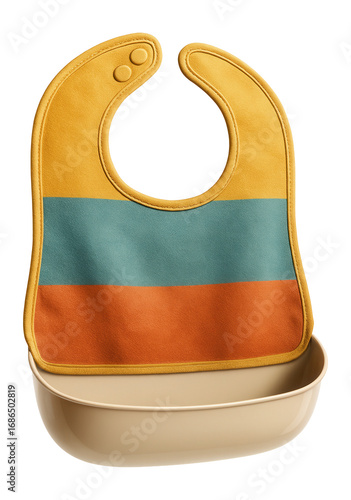 Bib with detachable crumb catcher pocket