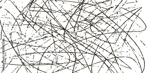 Bare, black tree branches and a barbed wire fence create a stark, cold pattern against the winter sky