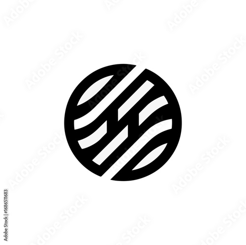 Abstract circular design element
