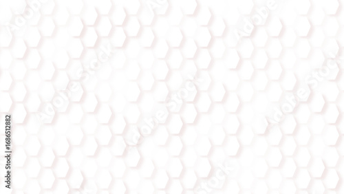 Black honeycomb on a white background. Seamless texture. Isometric geometry. 3D illustration