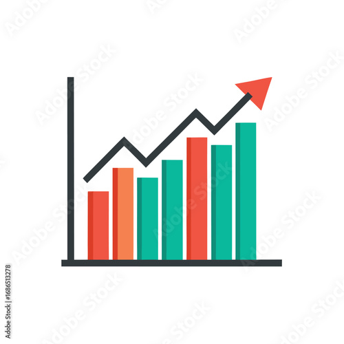 Vector Illustration Of Line Graph Showing Growth Free Download Vector Illustration Of Line Graph Showing Growth - GFXLoad
