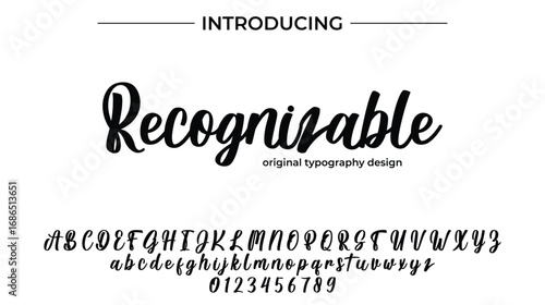 Recognizable - Elegant Script Font for Smooth Handwritten Design and Creative Typography