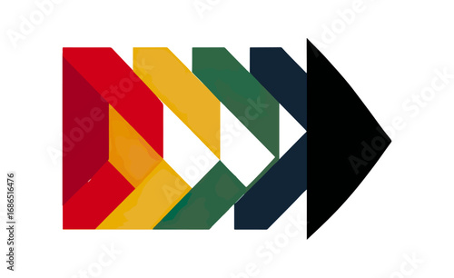 Colorful geometric design pattern