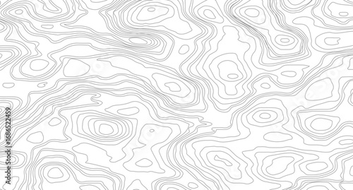 Topographic contour map. similarcartography illustration.  Topographic map background geographic line map with elevation assignments.