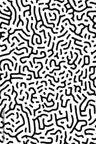 Simple vector black and white pattern for stickers or wrap