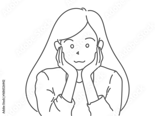 女性　イラスト