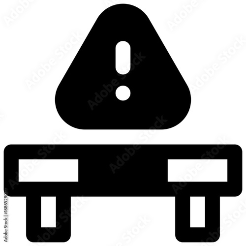 Crime scene. Outlined stroke vector icon with black-filled details.