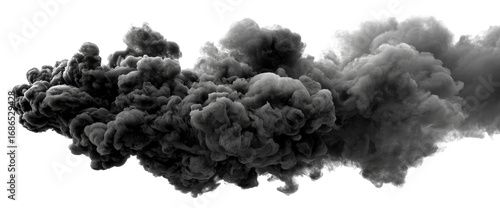 Dark, dense smoke cloud
