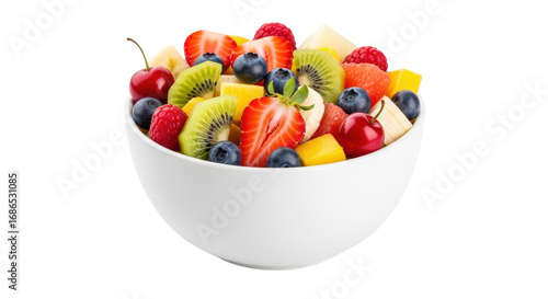 Isolated bowl of fruit salad