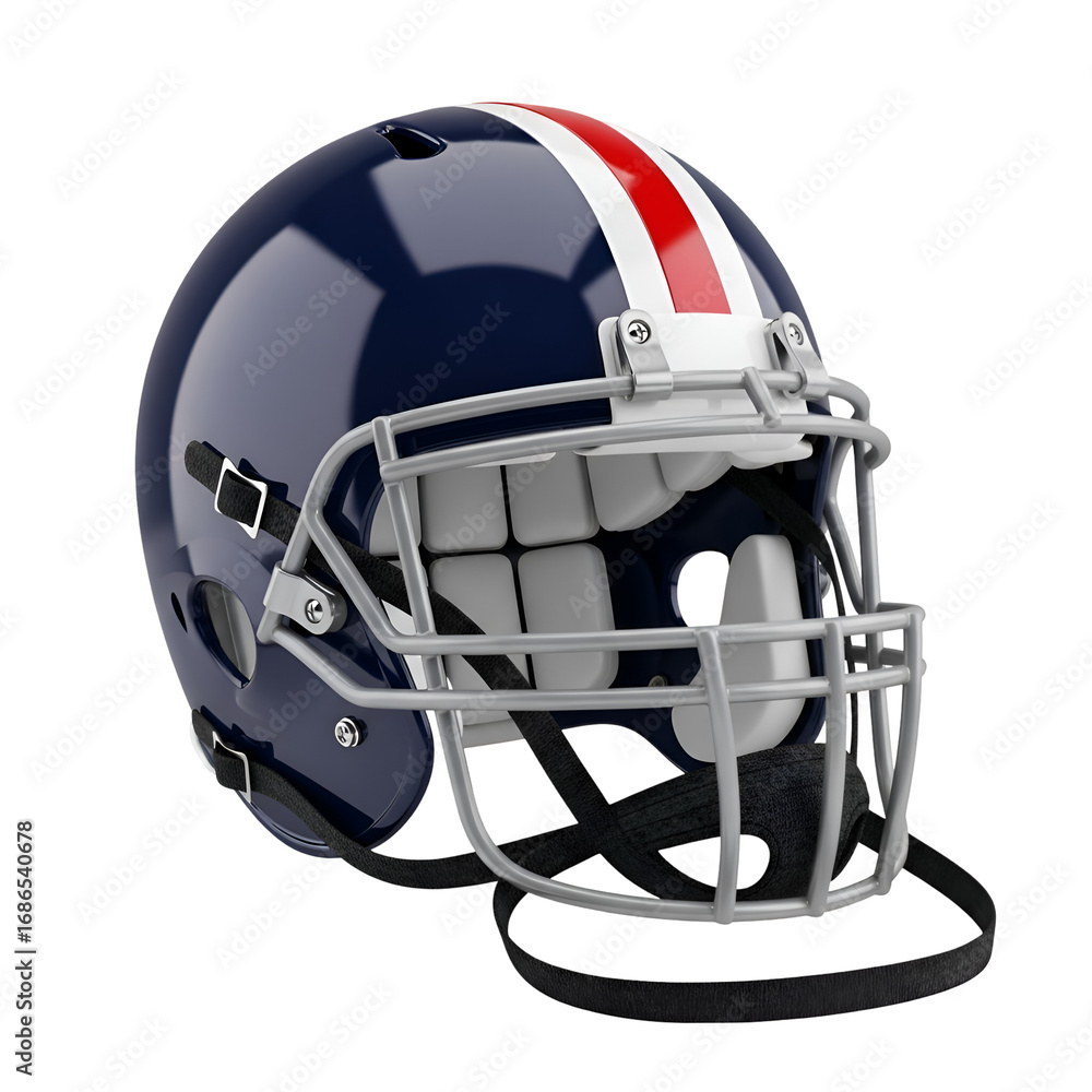 Fototapeta premium American Football Helmet: Design, Features, and Safety with Transparent Background