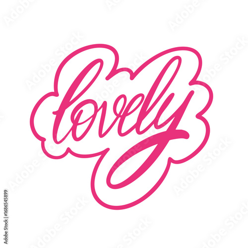 This lovely pink script design is perfect for all sorts of creative projects and ideas