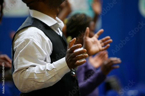 African evangelical celebration.  Paris. France.