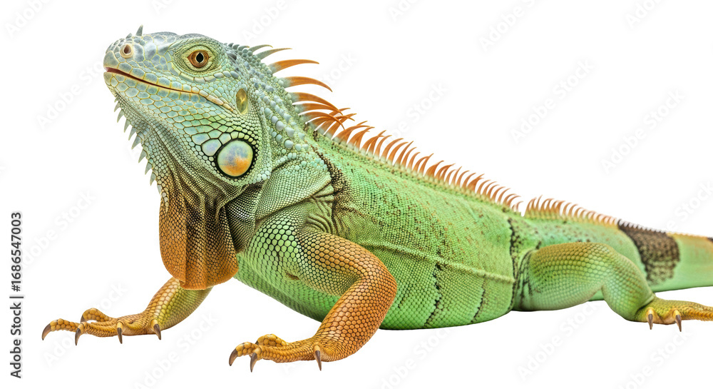Obraz premium Isolated Green Iguana