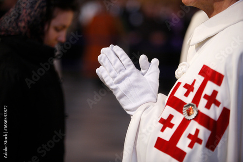 Fotografija Knight of the Holy Sepulcher.  Paris. France.