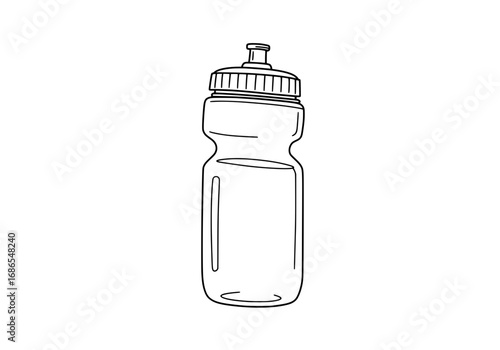 Stay hydrated with this sleek water bottle, perfect for fitness, sports, and a healthy lifestyle