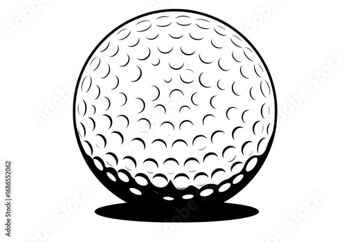 Classic golf ball design for sporting events, promotional materials, and athletic branding projects