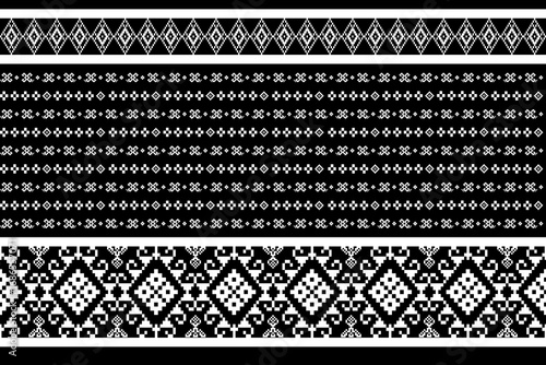 Geometric Border Ornamentation for Textile Prints and Decorative Purposes