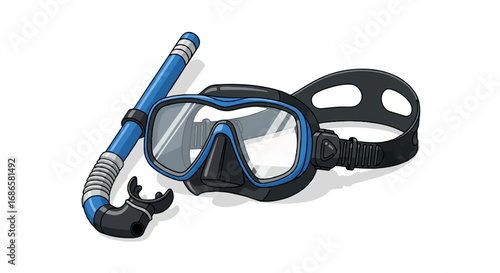Snorkel and Mask for Underwater Exploration.