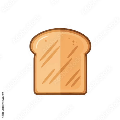 A single slice of plain toast ready to be eaten for breakfast or a snack.