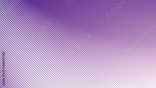 Purple Stripes Curve Line Abstract Background Modern Geometric Pattern Minimal Vector Design