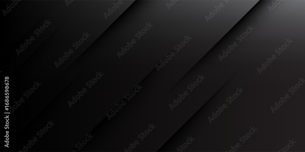 Obraz premium Abstract dark gradient background with diagonal layered lines. Dynamic shapes composition eps 10.