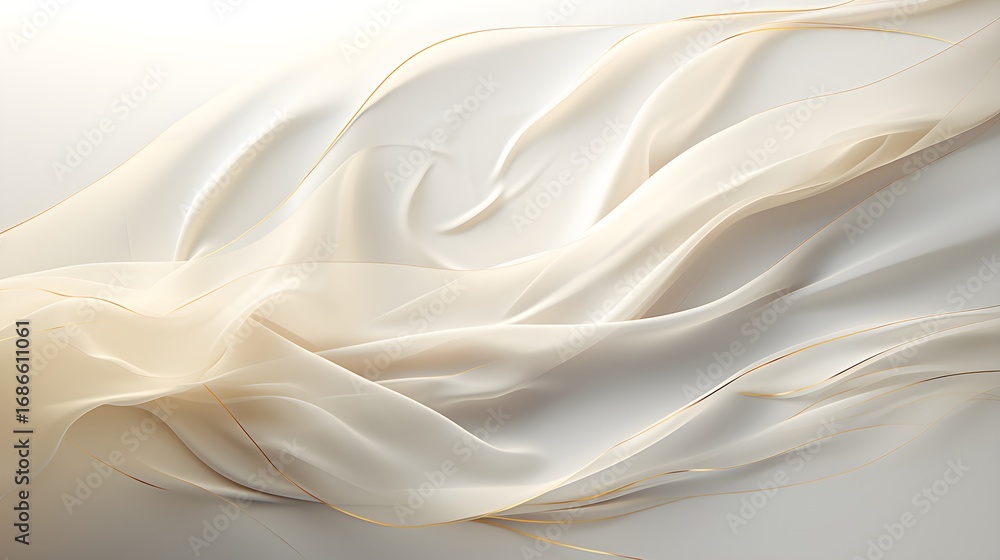 Obraz premium Elegant flowing fabric background