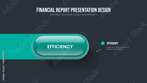 Advertising Profile Frame Design Vector Illustration. Project Plan One Step Diagram Slide Template. Investor Innovation 1 Option Infographic Presentation Layout.