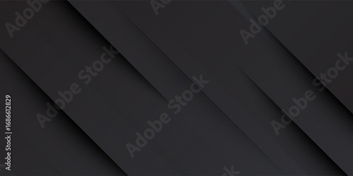 Abstract dark geometric background with diagonal layered shapes