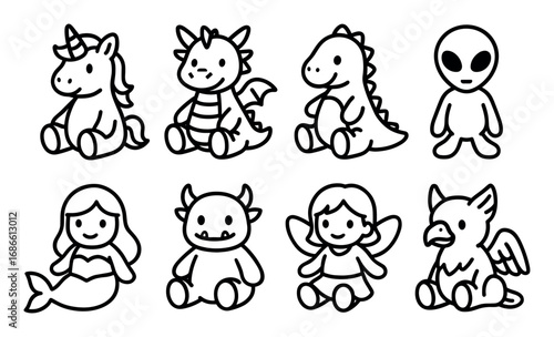 Fantasy Plush Toy Icons