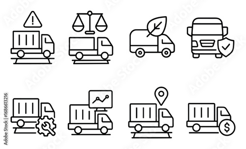 Vehicle Weighing Icons