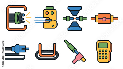 Fiber Optic Icon Grid