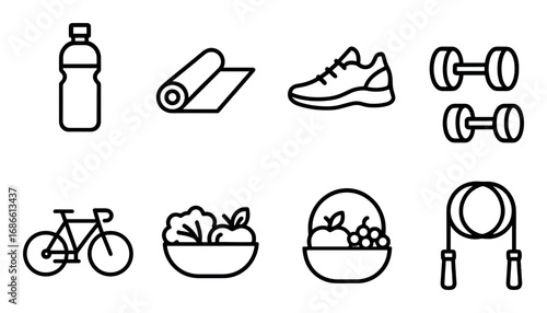 Healthy Lifestyle Icons