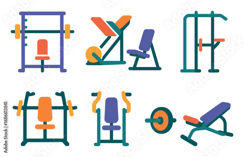 Gym Equipment Icons
