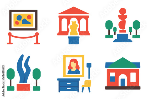 Art Venue Icon Set