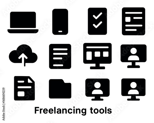 Freelancing Tools Icons
