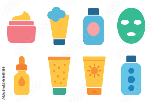 Skincare Icons Grid