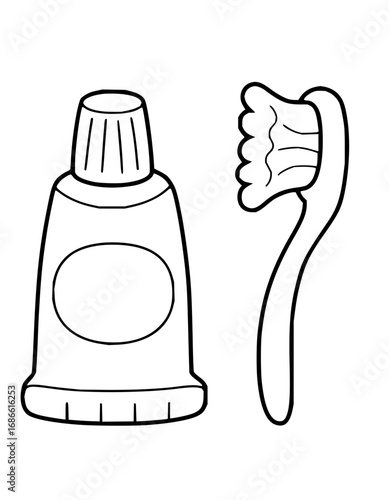 Essential dental hygiene duo a clean toothbrush and fresh toothpaste for a healthy smile