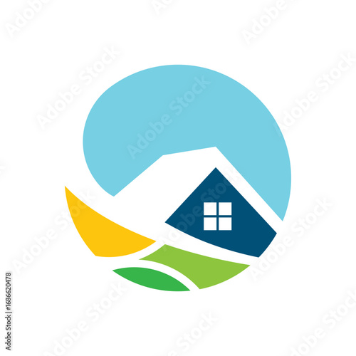 simple and elegant housing logo design