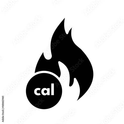 Calorie burn - vector icon