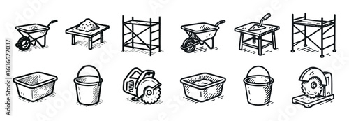 Masonry Tools Icons