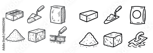 Masonry Materials Icons