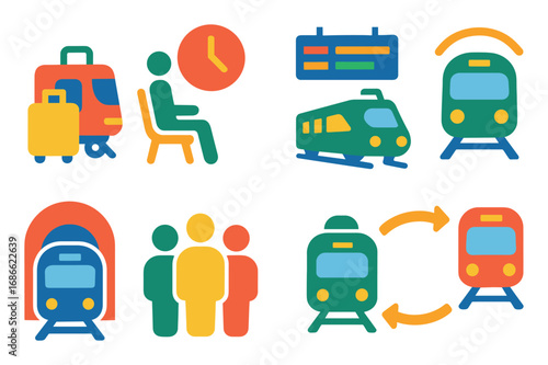 Railway Station Icons