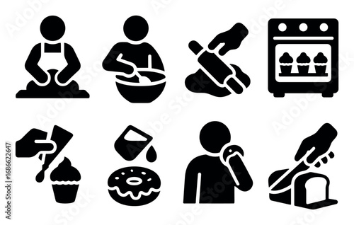 Baking Icons Grid