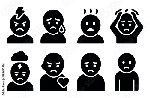 Negative Emotions Icons